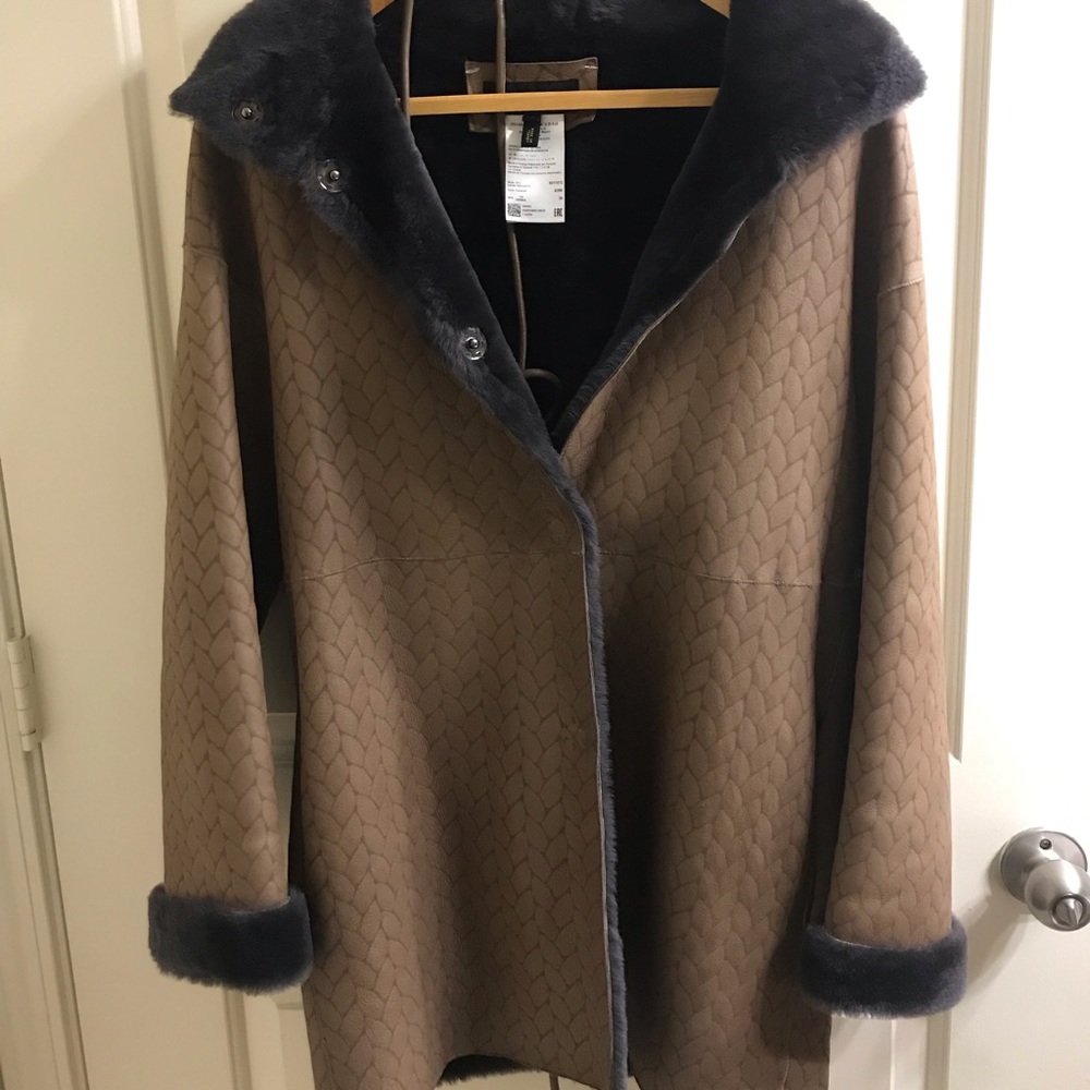 ESCADA - braid pattern Lambskin coat